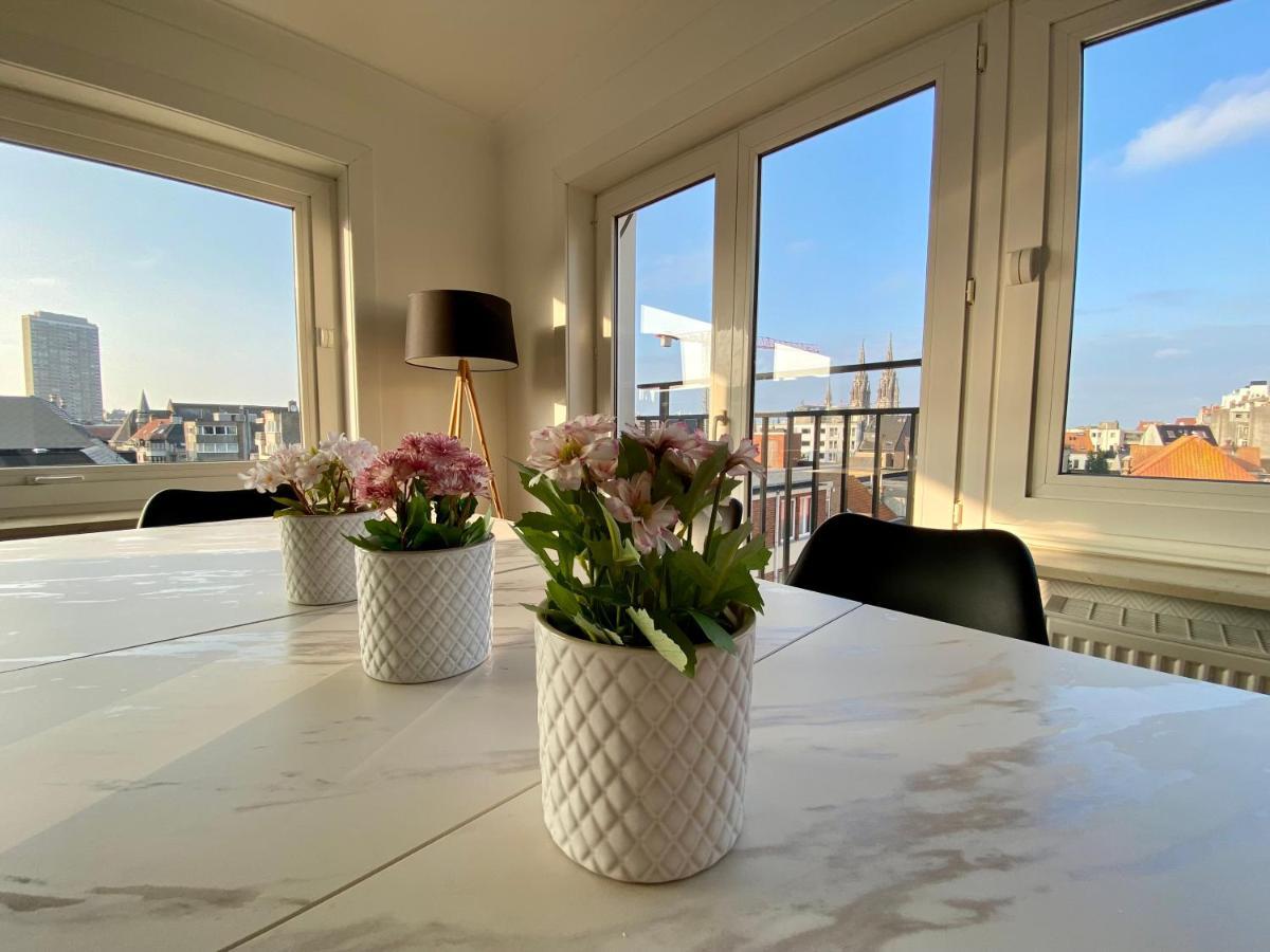 Luxury 3 Bedroom Apartment On The Top Floor With Panoramic View Остенде Екстер'єр фото